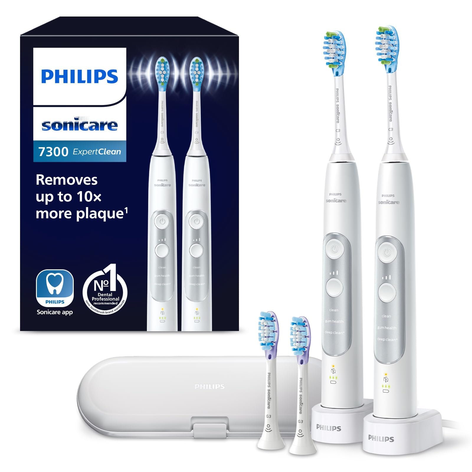 Philips Sonicare 6500 HX7419/01 – Brosse à Dents Rechargeable Performante Et Colorée