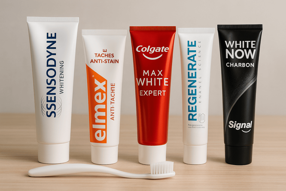 Top dentifrice blanchissant : comparatif 2025, efficacité et avis clients